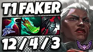 T1 Faker Ambessa MID vs Yone - Patch 25.2 Korea Master ✅