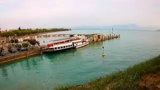 Battelli in partenza da Peschiera del Garda (timelapse)