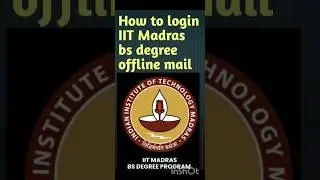 How to login IIT Madras bs degree official mail #iit #viral #shorts #datascience