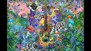 Juleez Hand Painted Alice In Wonderland Viola Violin