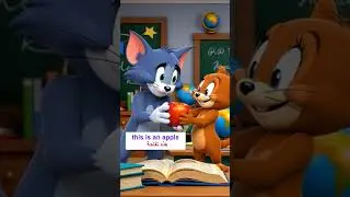 Tom teaches Jerry English haha#shorts