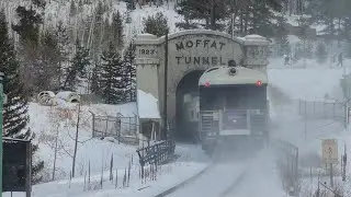 Eastbound California Zephyr passes Winter Park Resort, CO (WPR)