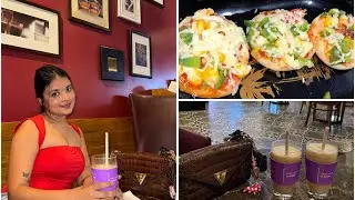 Homemade mini pizza 🍕 || date with my friend || kolkata || alkagarwal 