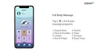 OSIM uDream Instructional Video - Selecting auto massage programs from smart devices