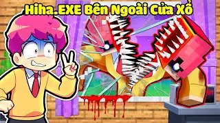 Hiha Ph&aacute;t Hiện HIHA.EXE B&ecirc;n Ngo&agrave;i Cửa Sổ Trong Minecraft 😱😨