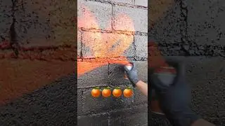 👑 NICELY DONE 👑 360 spray paint 🍊💣💥 #Graffiti #spraypaint #graffitiart #streetart #2025