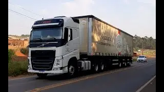 VOLVO FH GLOBETROTTER BRANCO  CARRETA VANDERL&Eacute;IA SIDER 6 EIXOS