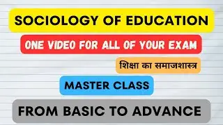 Sociology of education || MASTER CLASS || all topics in video MSOE001 #ignou #sociology #exam