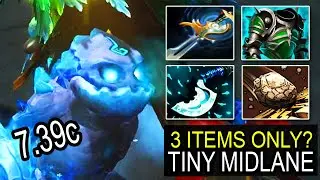 TINY 7.39c that can easily win the game with Echo Saber + Assault Cuirass build Dota 2
