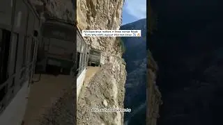 HRTC On Narrow Roads World Most Dangerous Road🔥😱 #shorts #trending #youtubeshorts #viral #best #bus