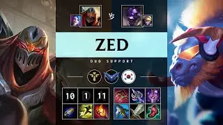 Zed Support vs Alistar - KR Diamond Patch 25.04