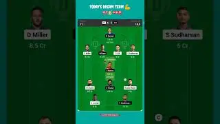 best dream team prediction 🔥#GT vs KKR.                                    #ipl #dream11 #shorts
