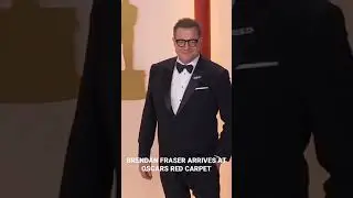 Best Actor Nominee Brendan Fraser arrived at the Oscars Red Carpet