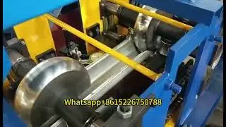 Round half round metal gutter forming machine