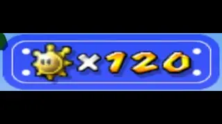Mario Sunshine end screen images for 120 Shine Sprites