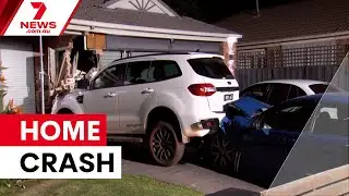 Drunk driver crashes into Melbourne home | 7NEWS
