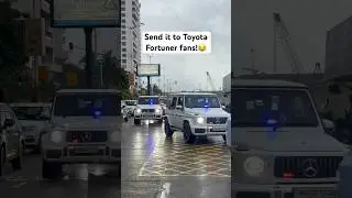 Mercedes Benz&rsquo;s Gwagon as security! #supercar #rollsroyce