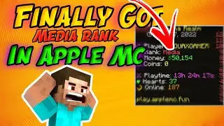 Finally Got Media Rank In Apple MC Server 😱😱 || Insane Create Opening  😉