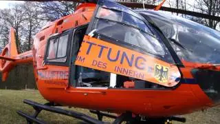 Rettungshubschrauber am Bungsberg in Sch&ouml;nwalde