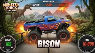 Monster Truck Goes WILD! 😱 INSANE Stunts & Crashes #monstertruckgameplay  #games #androidgames