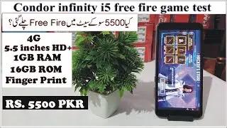 Condor infinity I5 Free fire game test - telenor infinity i5 free fire test gaming test-5500 ka set