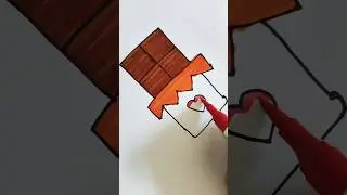 Chocolate 🍫 Easy Drawing for kids #chocolate #trending #painting #draw #pipafuntv