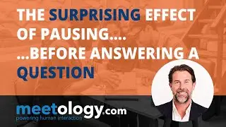 The Surprising Effect of Pausing&hellip;.Before Answering a Question