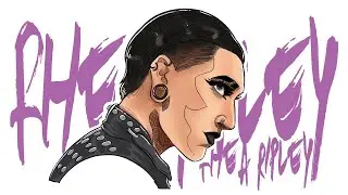 Как нарисовать Рию Рипли WWE #wwe