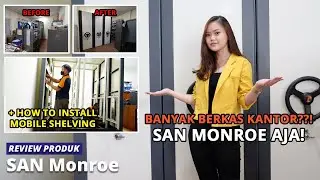 Kantor Jadi Bersih dan Rapi Pakai SAN Monroe Mobile File, Mobile Shelving