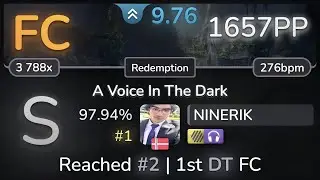 9.8⭐ NINERIK | Blind Guardian - A Voice In The Dark [Redemption] +HDNC 97.94% FC #1 | 1657pp - osu!