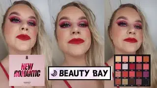 BEAUTY BAY NEW ROMANTIC EYESHADOW PALETTE - TUTORIAL, REVIEW & SWATCHES | AMBER HOWE