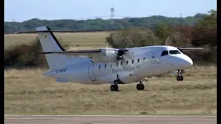 MHS Aviation Dornier 328 D-CMHB / Start Up and Windy Take Off