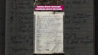 SEM & TEM/ Scanning electron microscope/ transmission, electron microscope m.sc botany hindi notes