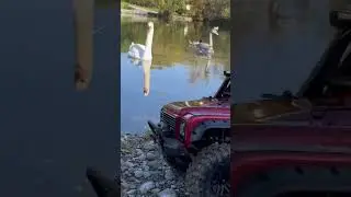 Hello! 🦢🫵🏽 #traxxas #crawler #rc #defender #drive #adventure #love #funny #austria