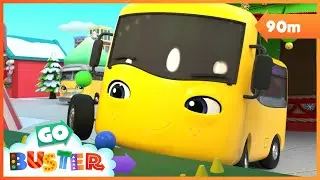 Christmas Fair Ball Game Fun! | Go Gecko's Garage! | Go Buster | Kids Cartoons