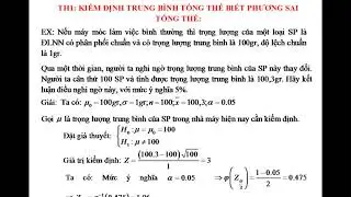 Kiểm định trung bình tổng thể