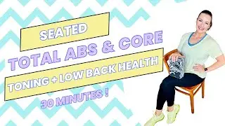 CHAIR ABS & CORE: 30 Min Low Impact Workout Tone & Strengthen Abs, Weight  Loss, Low Back Health