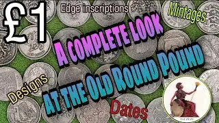 Round Pound Coin Collection. #Mastertemple #Demonetisedcoins #&pound;1coincollection