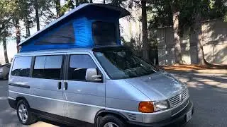 VW Eurovan 2002 года выпуска продаётся в Киркленде, штат Вашингтон. Модернизированный Poptop World.