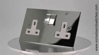 Seamless Square Polished Nickel Sockets and Switches