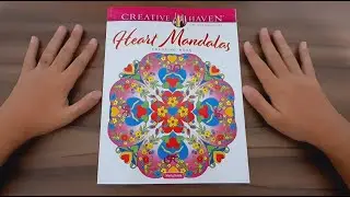 Flip Through Livro Heart Mandalas Coloring Book- Marty Noble