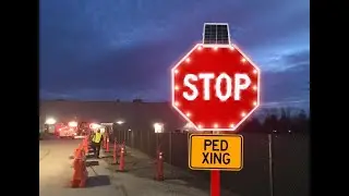 Solar STOP Sign #trafficsign #stopsign