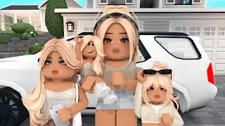 Family Daily Routine* SCHOOL, GROCERY SHOPPING* Bloxburg roleplay *WITH VOICES*