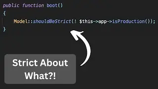 New in Laravel 9.35: Model shouldBeStrict with 3 Local Checks