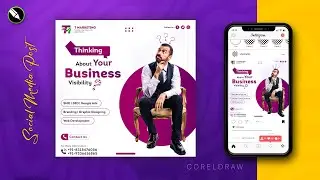 Social Media Post Design in Coreldraw | Coreldraw Tutorial #design #post #coreldraw