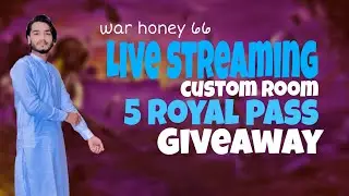 5 Royale Pass Give away | War Honey Live