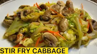 Рецепт жареной капусты с грибами и морковью || Рецепт здорового похудения #капуста
