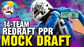 14 Team PPR Mock Draft | Fantasy Football Draft Strategies 2025