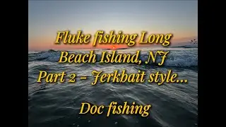 Fluke fishing Long Beach Island, NJ&hellip; using jerkbaits!