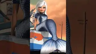 Susan Murphy from monsters vs. aliens mermaid transformation video #2